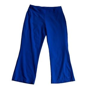 Nike Dri Fit Blue Workout Crop Pants | Women's M